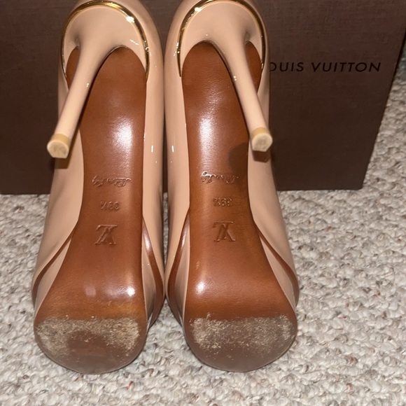 Camel peep toe platforms - Picture 3 of 5